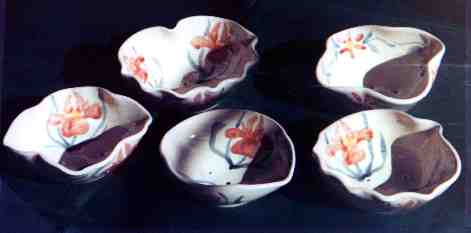 soap dishes - shell, oval, lobed shapes
