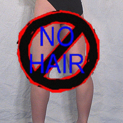 men with shaved smooth legs