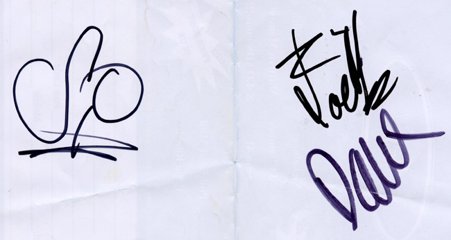 InMe autographs