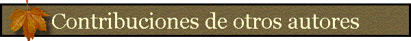 Contribuciones de otros autores