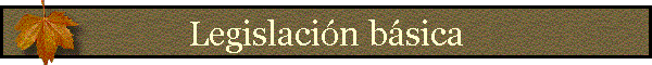 Legislaci�n b�sica