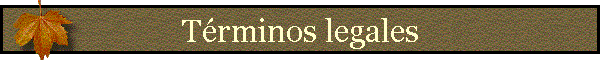 T�rminos legales