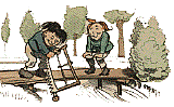 Max und Moritz betaetigen sich handwerklich!