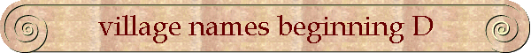 village names beginning D