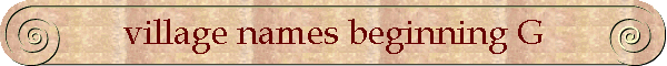 village names beginning G
