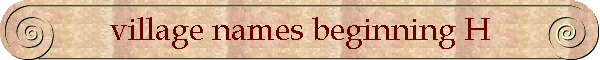 village names beginning H
