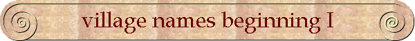 village names beginning I