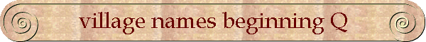 village names beginning Q