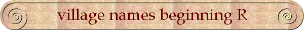 village names beginning R