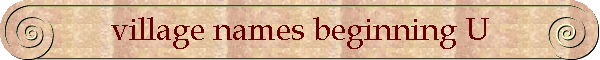 village names beginning U