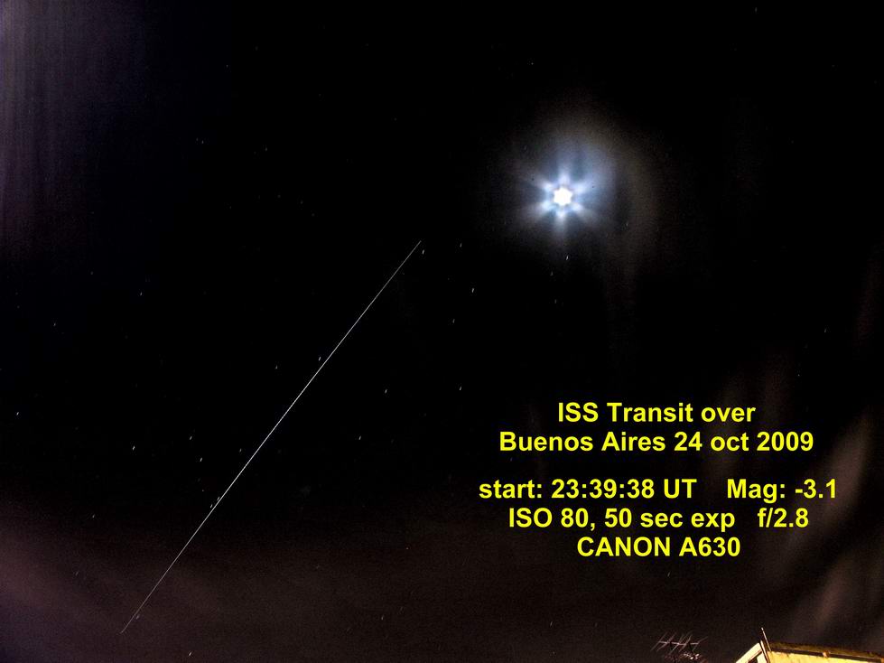 ISS transit October 24, 2009 - Buenos Aires