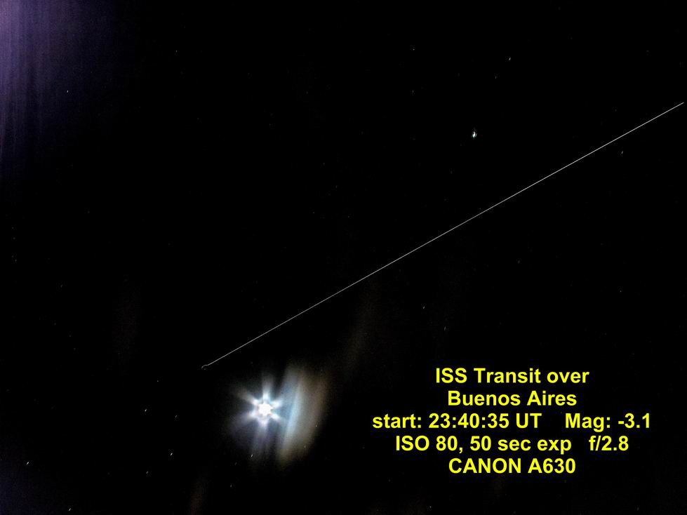 ISS transit October 24, 2009 - Buenos Aires