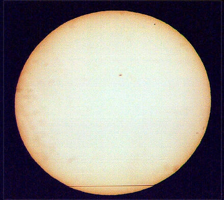 general view of solar disk