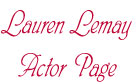 Lauren Lemay  Page