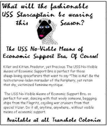 No Visible Economic Means of Support Bra Ad