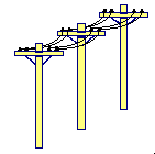 [Pillars with a cable]