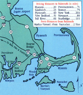 Map to Falmouth...