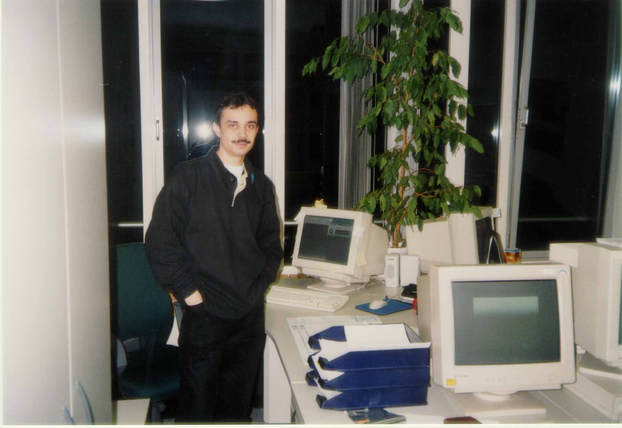 I am in my buro
