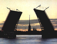 The bridge in St. Petersburg