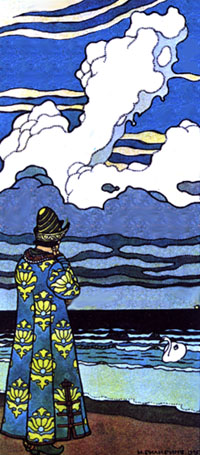 Man looking to sea