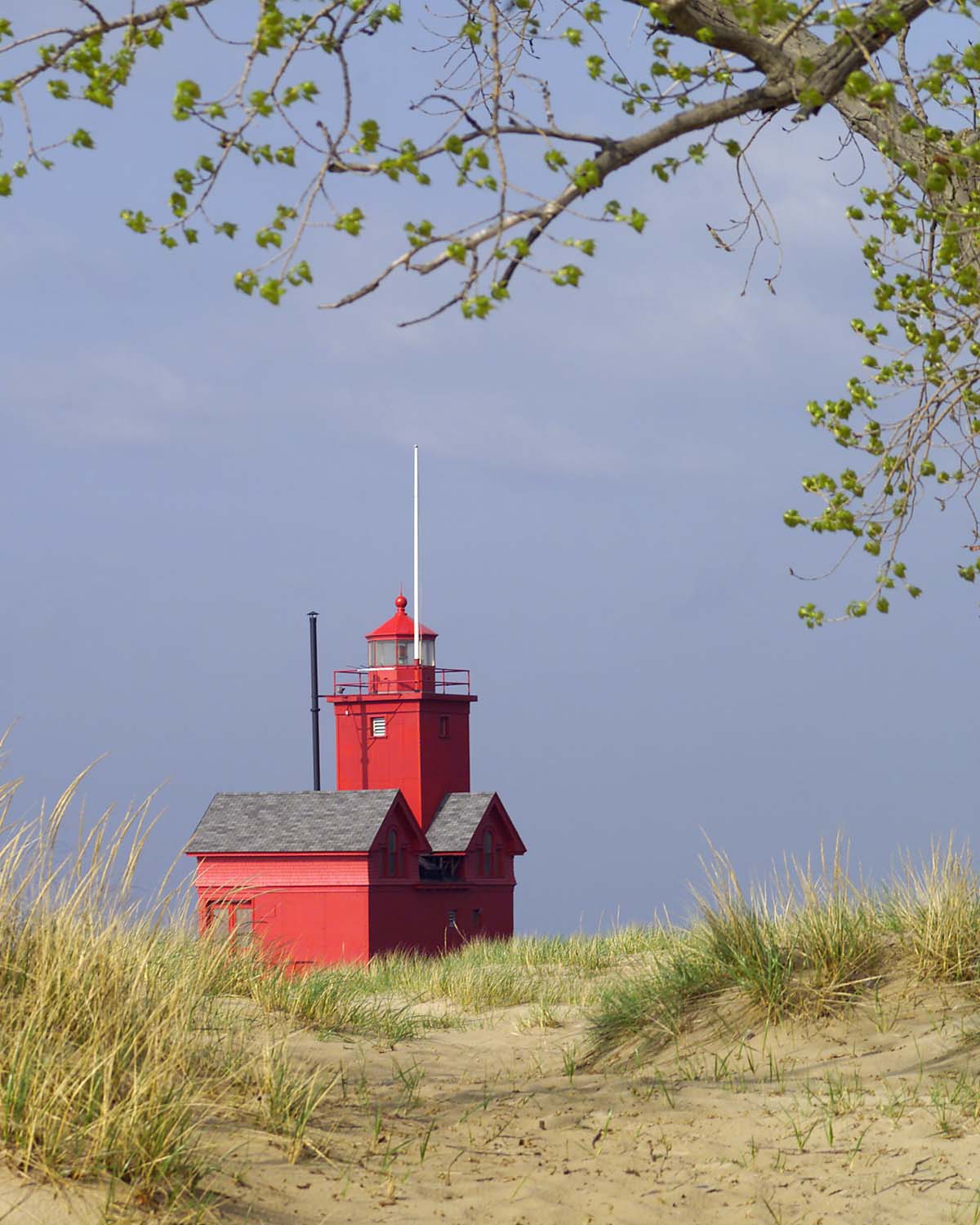 Holland Harbor Lighthouse, Lake Michigan