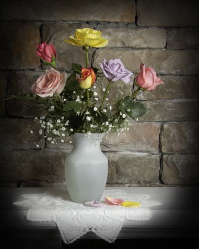 Roses on Mantle