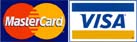 I accept Visa and MasterCard.