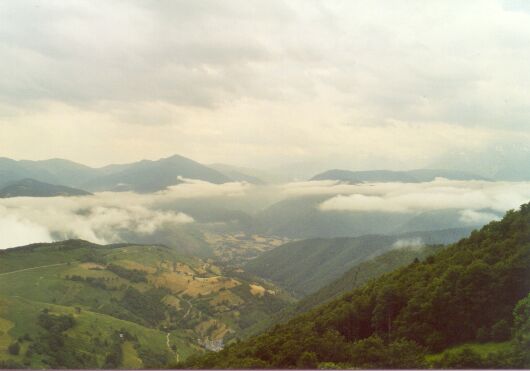 Above the clouds, French Pyrenees.
