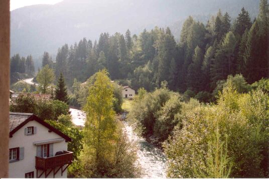 Hotel view at Tiefencastel