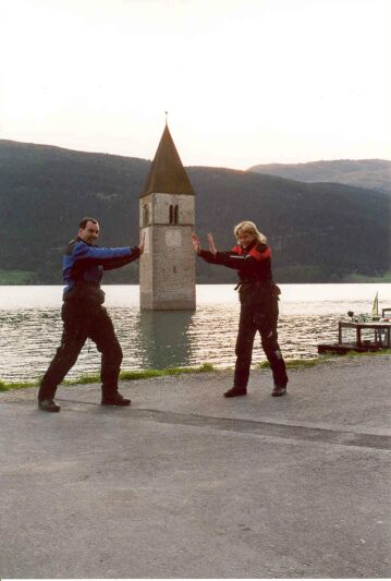 Jackie and Leon at the Reschensee
