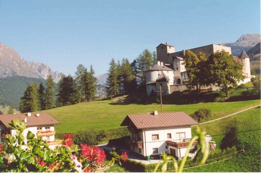 Hotel view at Nauders castle.