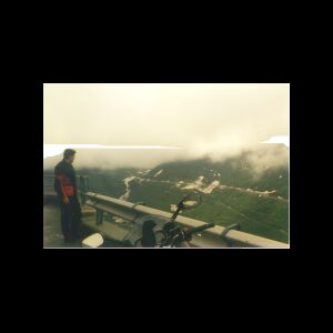 Mark looks at the Furkapass from halfway up the Grimselpass.