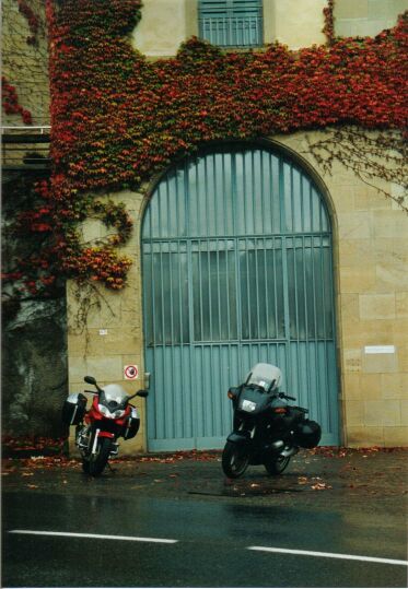 Wet bikes in Italy (at a power-relay
station).