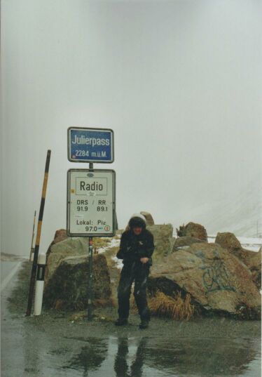 Leon at the Julierpass