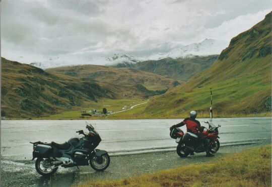 Coming down on the Julierpass.
