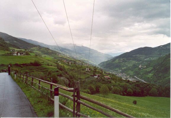 View over Klausen (Chiusa) from our little
detour.