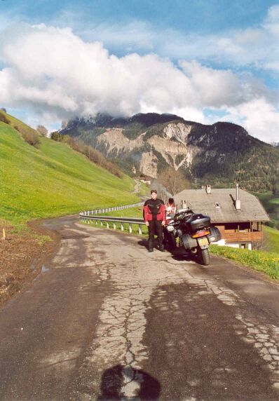 Going up the Kofel Joch (Passo di Eores).