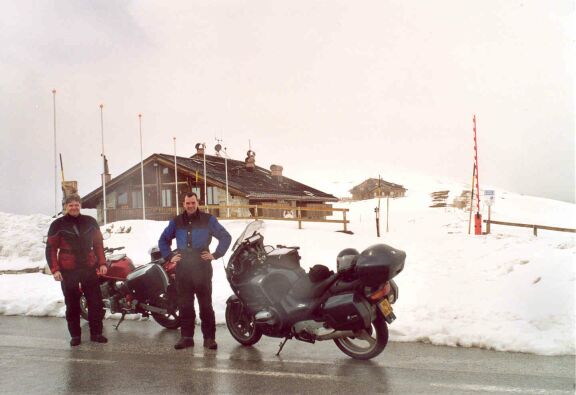 Mark and Leon at the Passo di Giau.