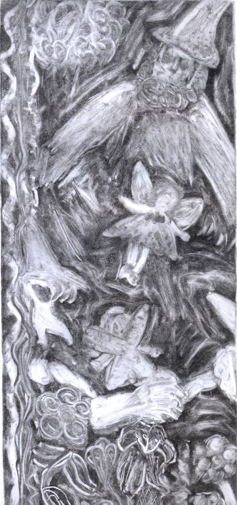 Mystical Wanderings Monoprint