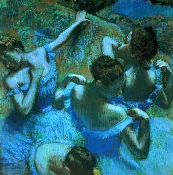 Danseuses Blues (Blue Dancers), by Edgar Degas