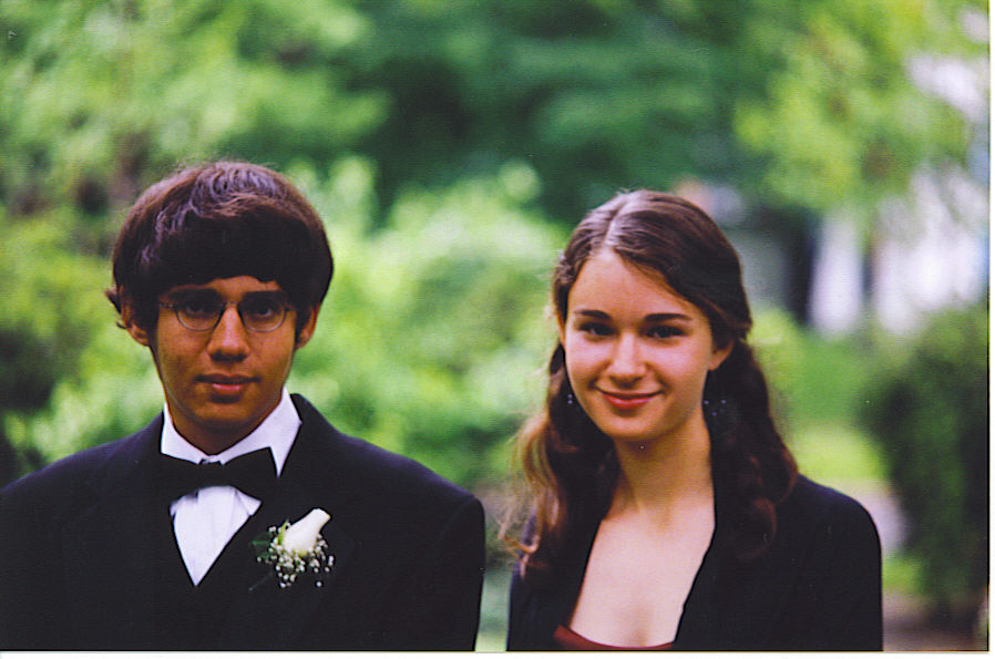 Zak and Laura prior to prom
