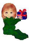 40.1 KB, Girl shaking gift