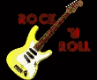 6.70 KB, Animated Guitar W/Rock and Roll red neon sign