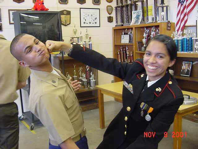Warrior (l) and Pacheco (r) -- tsk-tsk, can't we all just get along?!?!