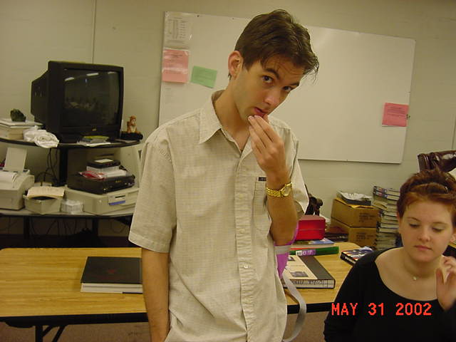 Matt still thinks he's acting...