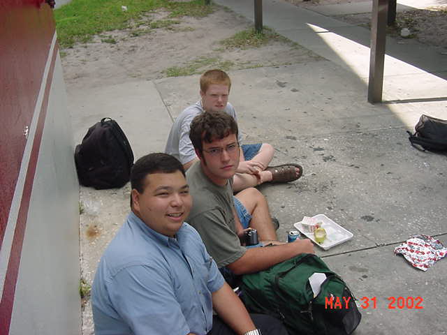Part of our group at lunch...yeah, we're cool.