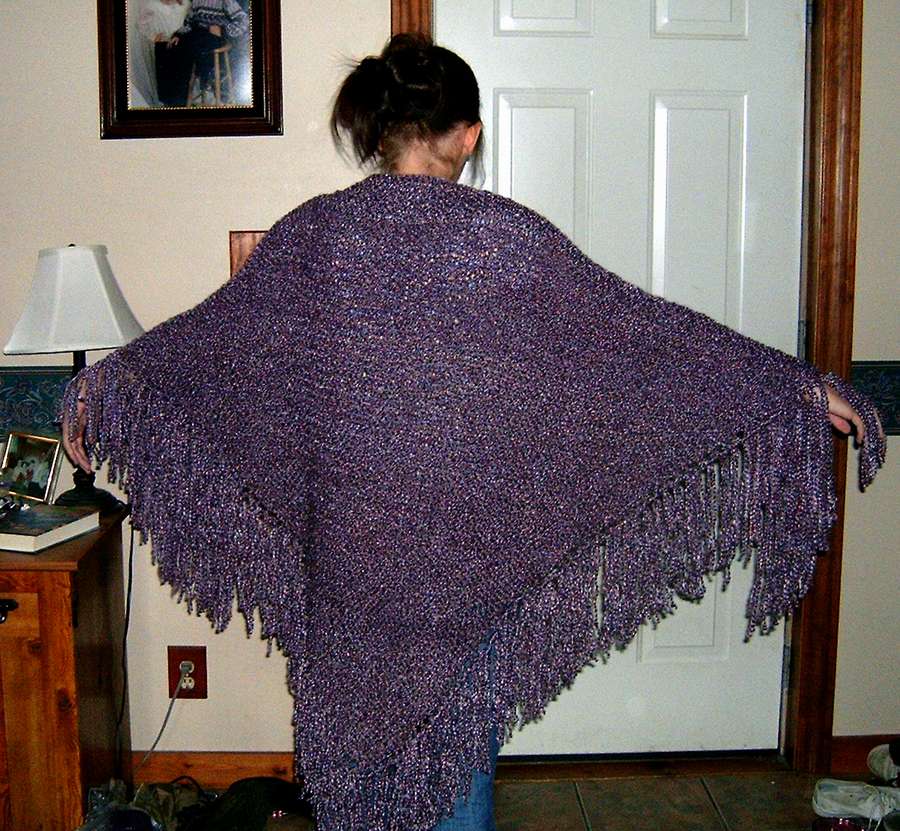 Purple shawl
