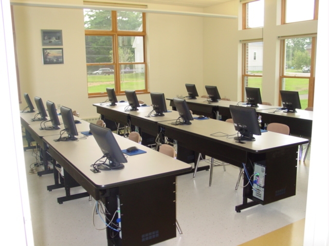 Picture of the Computer Technology classroom .