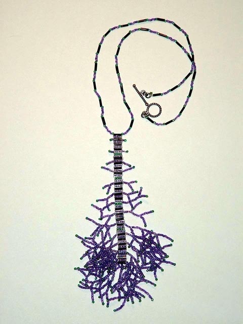 purple coral necklace