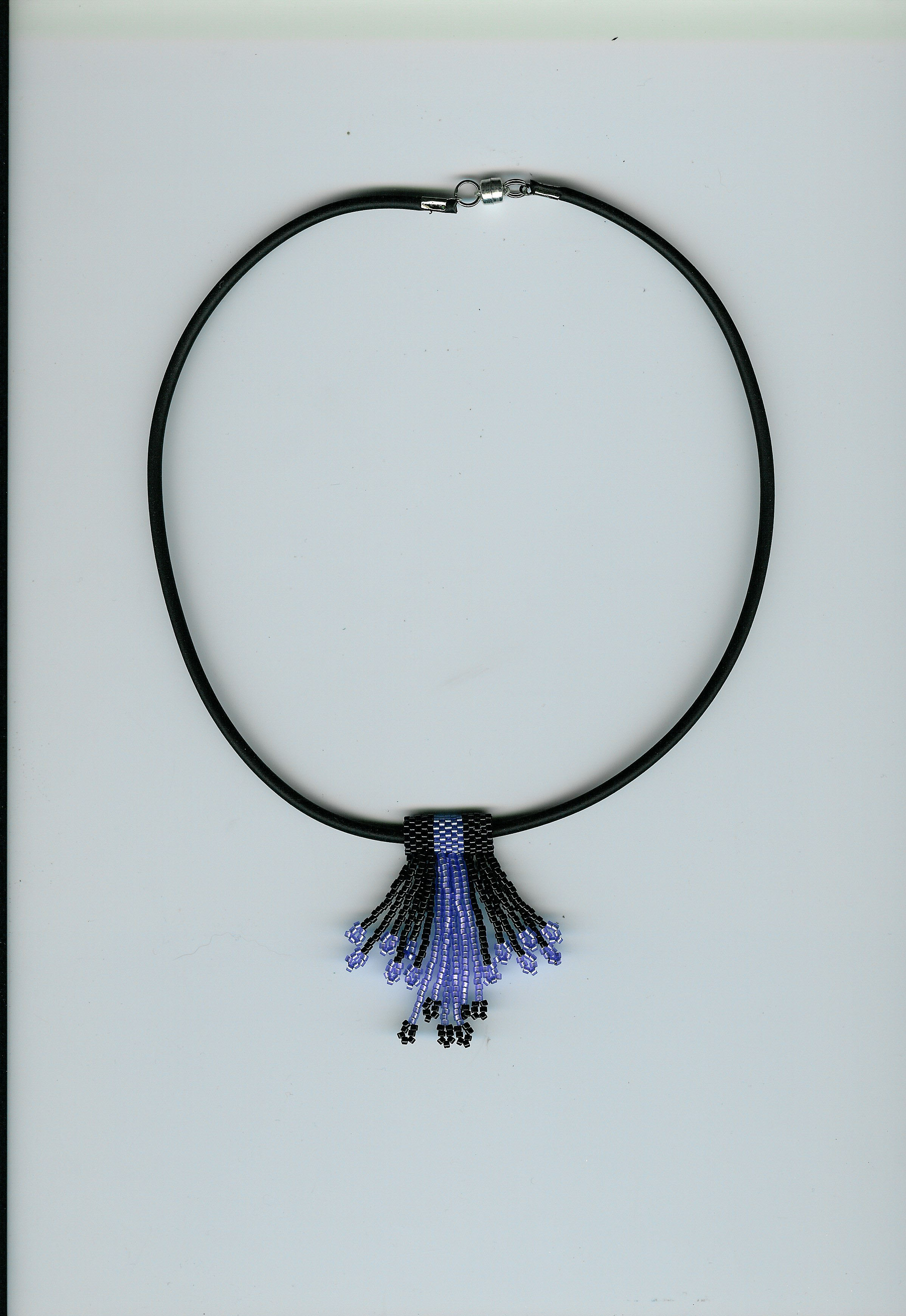 purple fringe bead